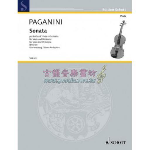 Paganini Sonata for Viola and Orchestra