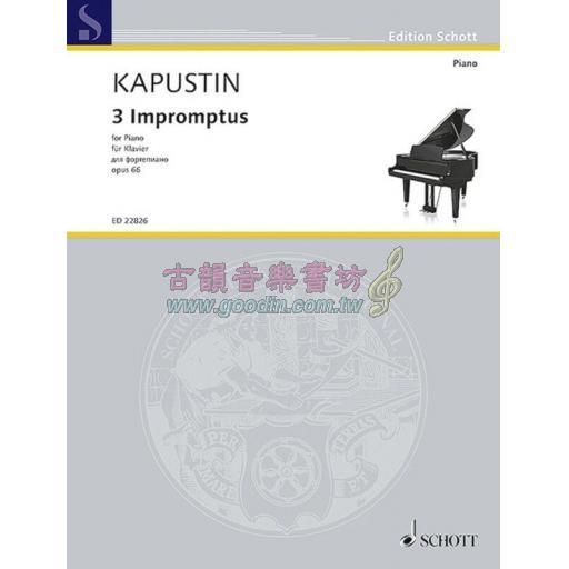 Kapustin 3 Impromptus Op. 66 for Piano