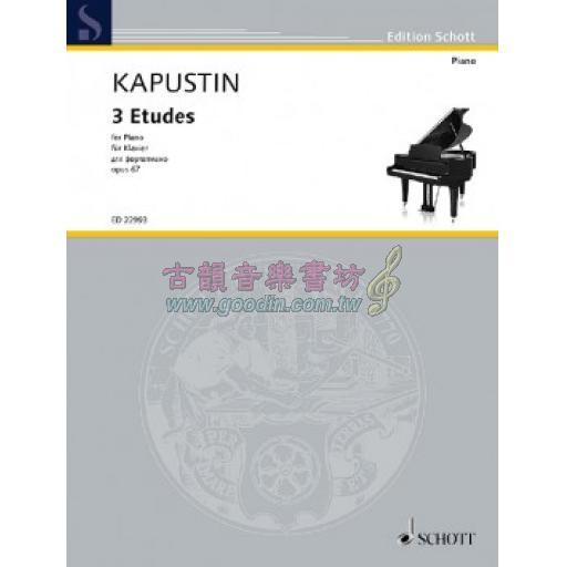 Kapustin 3 Etudes Op. 67 for Piano