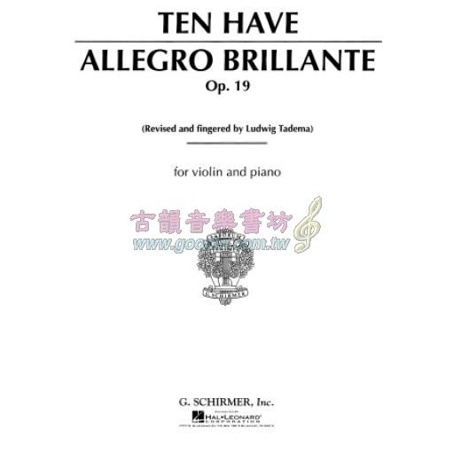 Ten Have Allegro Brillante Op.19 for Violin