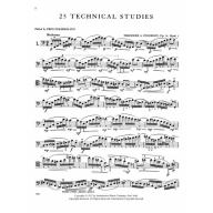 Findeisen 25 Technical Studies, Opus 14, Volume I for String Bass Solo