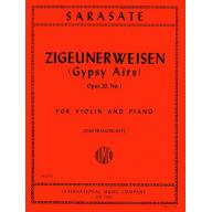 *Sarasate Zigeunerweisen (Gypsy Airs), Op. 20 No. 1 for Violin and Piano