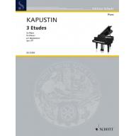 Kapustin 3 Etudes Op. 67 for Piano