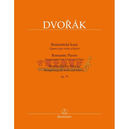 Dvorák Romantic Pieces Op.75 for Viola and Piano