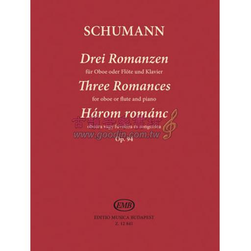 Three Romances, Op.94 for Oboe (Flute) and Piano