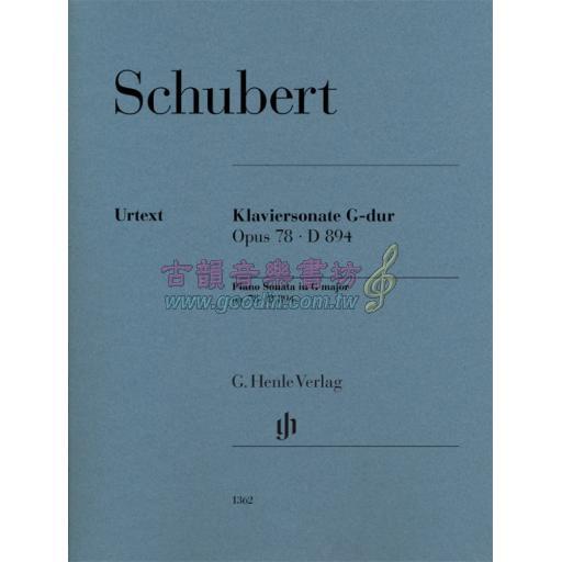 Schubert Sonata in G major Op. 78 D 894 for Piano Solo