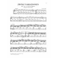 Mozart Twelve Variations on 
