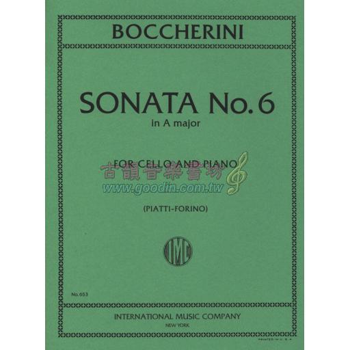 *Boccherini Sonata No.6 in A major for Cello and Piano