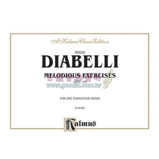 Diabelli Melodious Exercises,Op.149 for Piano Duet (1 Piano, 4 Hands)