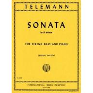Telemann Sonata in A minor for String Bass and Pia...