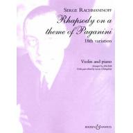Rachmaninoff Rhapsody on a Theme of Paganini Op.43...