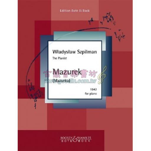 Szpilman Mazurka (Mazurka) for Piano