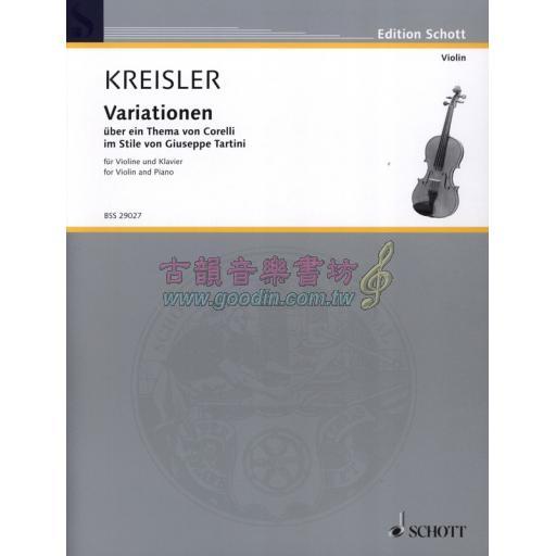 Kreisler Variations of the theme by Corelli F major in the style of Giuseppe Tartini