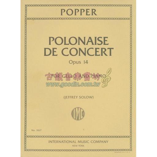 *Popper Polonaise de Concert Op.14 for Cello and Piano