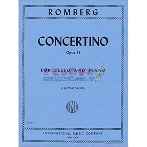 Romberg Concertino in D minor Op.51 for Cello and Piano