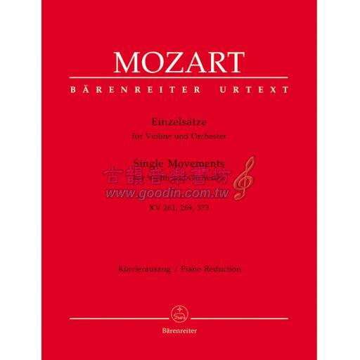 Mozart Single Movements K.261,269(261a),373 for Violin and Orchestra