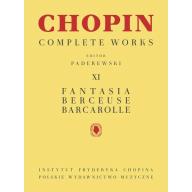 Chopin Complete Works XI - Fantasia, Berceuse, Bar...
