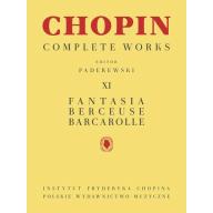 Chopin Complete Works XI - Fantasia, Berceuse, Barcarolle