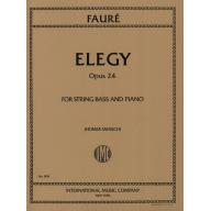 Faure Elegy Op.24 for String Bass and Piano