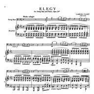 Faure Elegy Op.24 for String Bass and Piano
