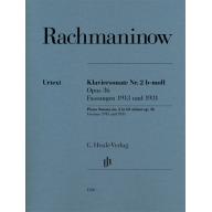 Rachmaninow Sonata No. 2 in B flat Minor Op. 36 Versions 1913 and 1931 for Piano Solo