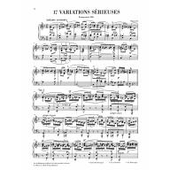 Mendelssohn Variations sérieuses Op. 54 for Piano Solo