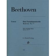 .Beethoven Three Variation Works WoO 64,70,77 for ...