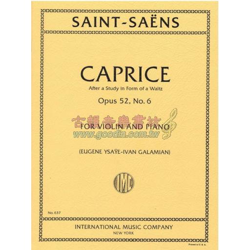 Saint-Saëns Caprice Op.52 No.6 for Violin and Piano