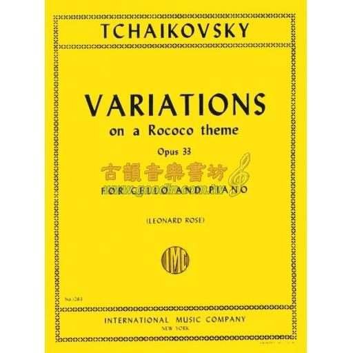 *Tchaikovsky Variations on a Rococo Theme, Op.33 for Cello and Piano