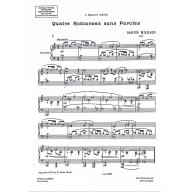 【特價】Darius Milhaud Quatre Romances sans paroles for Piano