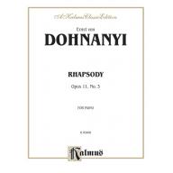 Dohnányi Rhapsody Op.11 , No.3 for Piano