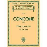 Concone Fifty Lessons, Op. 9 for Low Voice