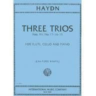 Haydn Three Trios (F,D,G) for Flute, Cello & Piano