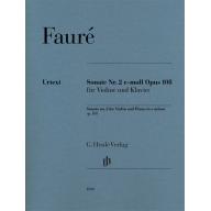.Faure Sonata No. 2 in E minor Op. 108 for Violin ...