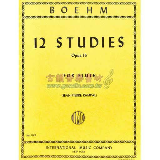 Boehm 12 Studies Op.15 for for Flute Solo