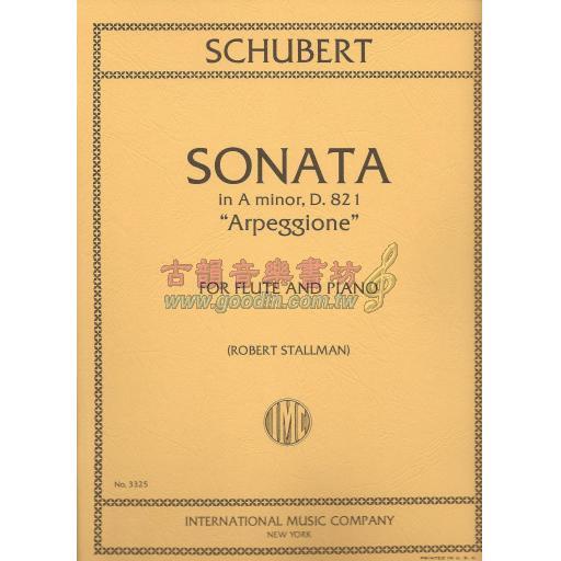 Schubert Sonata in A minor, D. 821 ("Arpeggione")for Flute and Piano