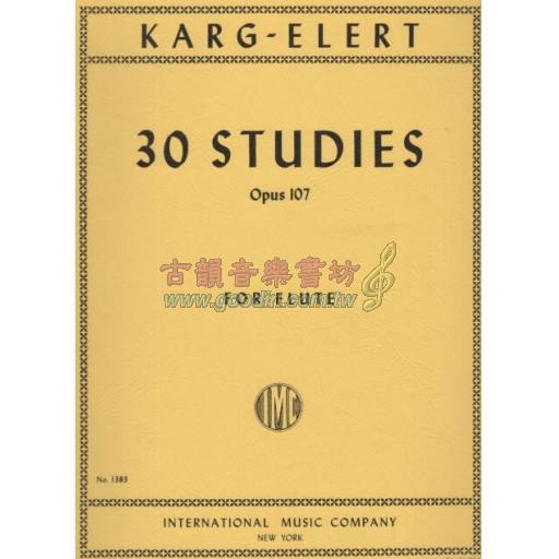 *Karg-Elert 30 Studies Op.107 for Flute Solo