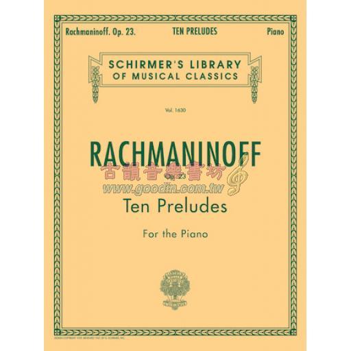 Rachmaninoff Ten Preludes Op.23 for Piano Solo