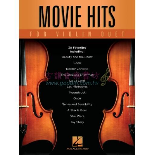 Movie Hits for Violin Duet