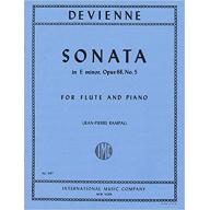 Devienne Sonata in E minor Op.68 No.5 for Flute and Piano