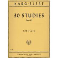 Karg-Elert 30 Studies Op.107 for Flute Solo