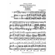 Brahms Sonatensatz (Scherzo) (Op. posth.) for Violin and Piano
