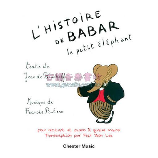 Poulenc L'Histoire DE Babar, le petit éléphant for 1 Piano, 4 Hands
