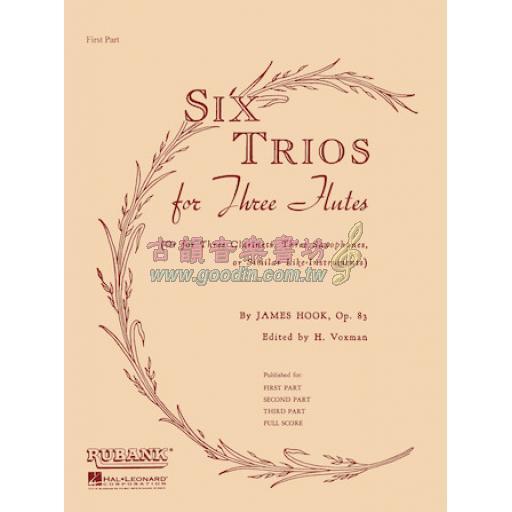 James Hook Six Trios for Three Flutes Op.83