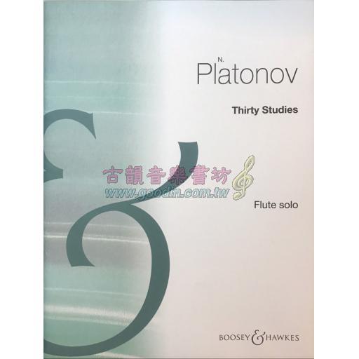 Platonov Thirty Studies for Flute Solo