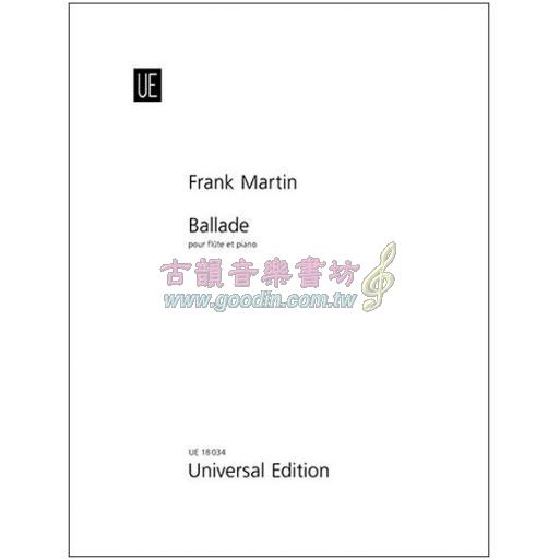 Frank Martin Ballade for Flute and Piano