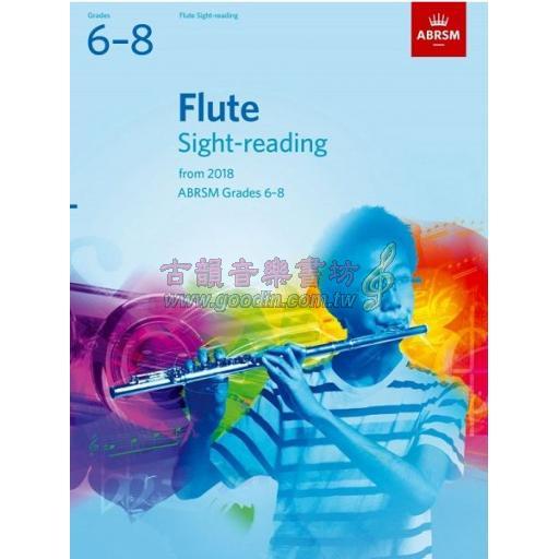 < 特價 >英國皇家 ABRSM 長笛視奏 Flute Sight-Reading from 2018 , Grades 6–8