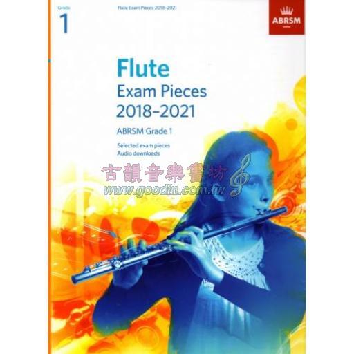 < 特價 >英國皇家 ABRSM 長笛考曲 Flute Exam Pieces from 2018–2021 , Grade 1