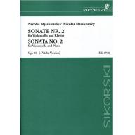 Miaskovsky Sonata No.2 Op.81 for Cello and Piano