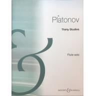 Platonov Thirty Studies for Flute Solo